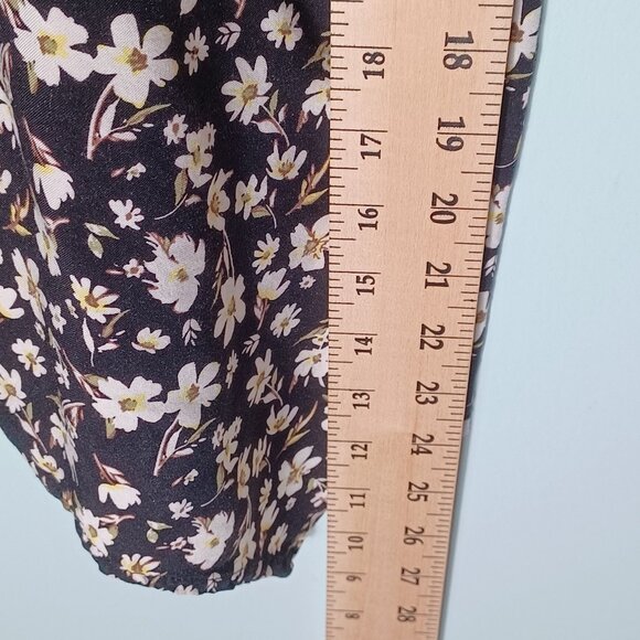 Womens Babydoll Cami Top Size Large Cottagecore Y2K Ditsy Floral Retro - Picture 5 of 9